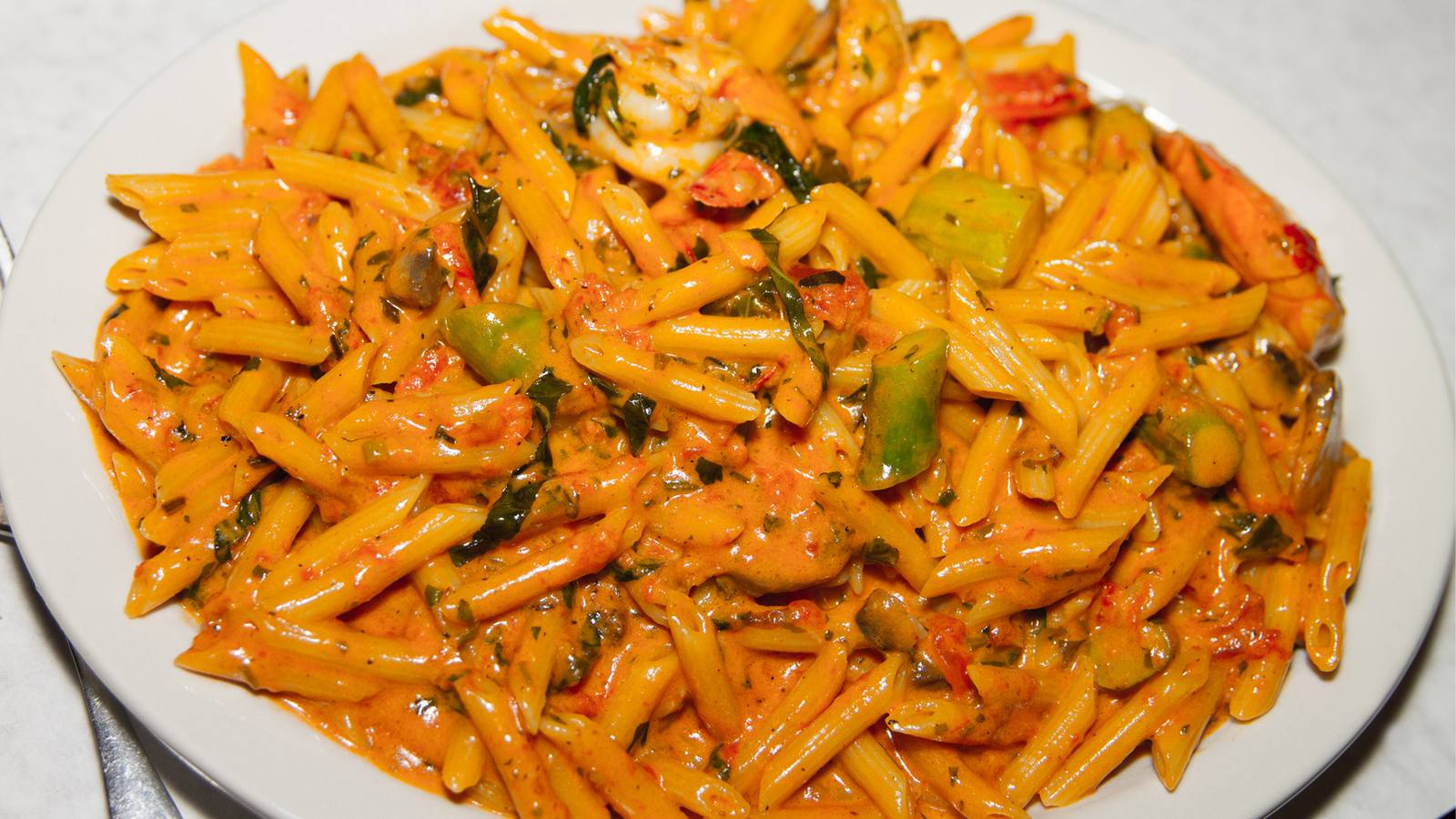 Penne alla Vodka at La Scarola